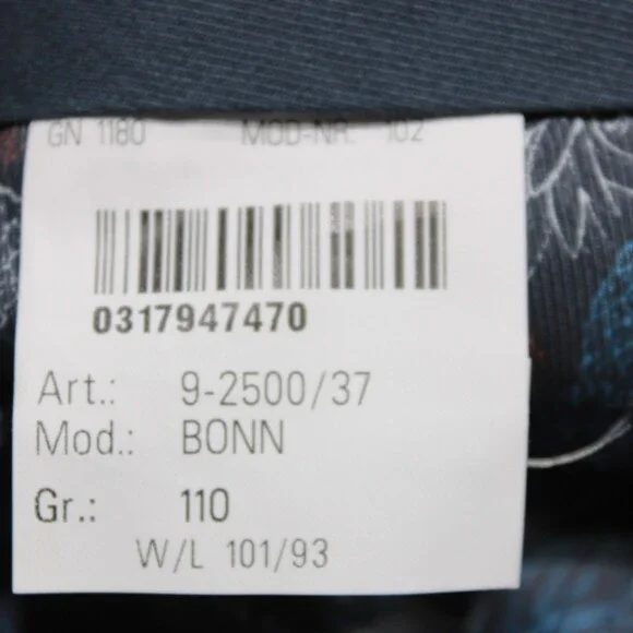 Meyer NWT Dress Pants Size 110 Tall (40 US) Bonn In Brown Wool Blend